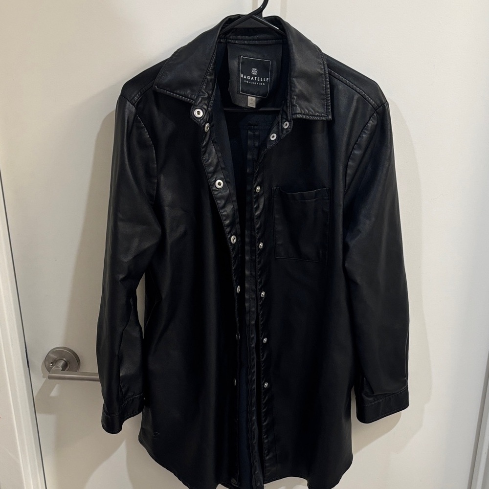 Bagatelle Black Faux Leather Jacket
